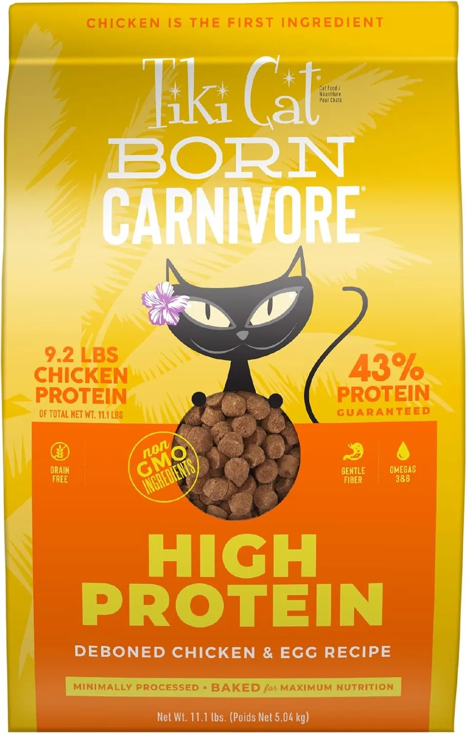 Tiki Cat Born Carnivore Grain-Free Dry Cat Food – High-Protein Baked Kibble