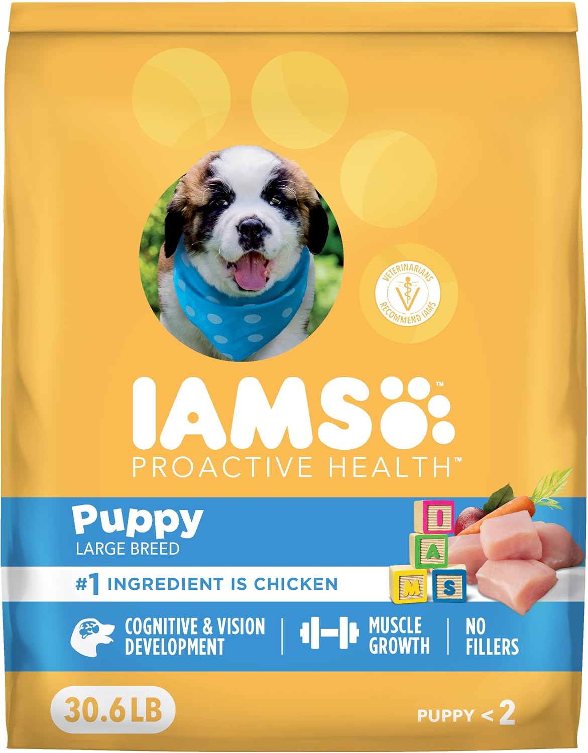 Iams Puppy Large Breed Dog Food (24-Pack)