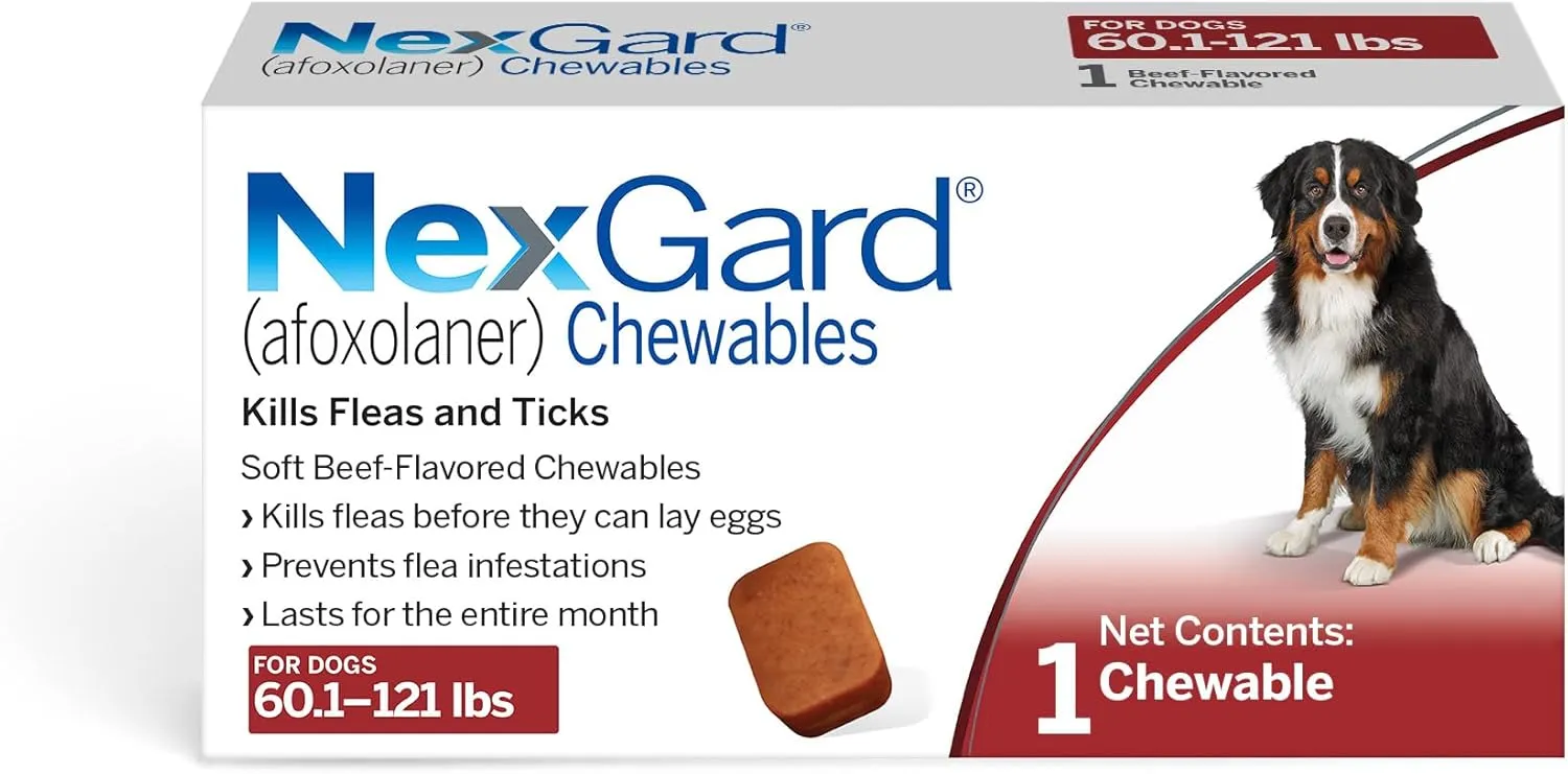 NexGard (afoxolaner) Chewable Flea & Tick Tablet for Dogs