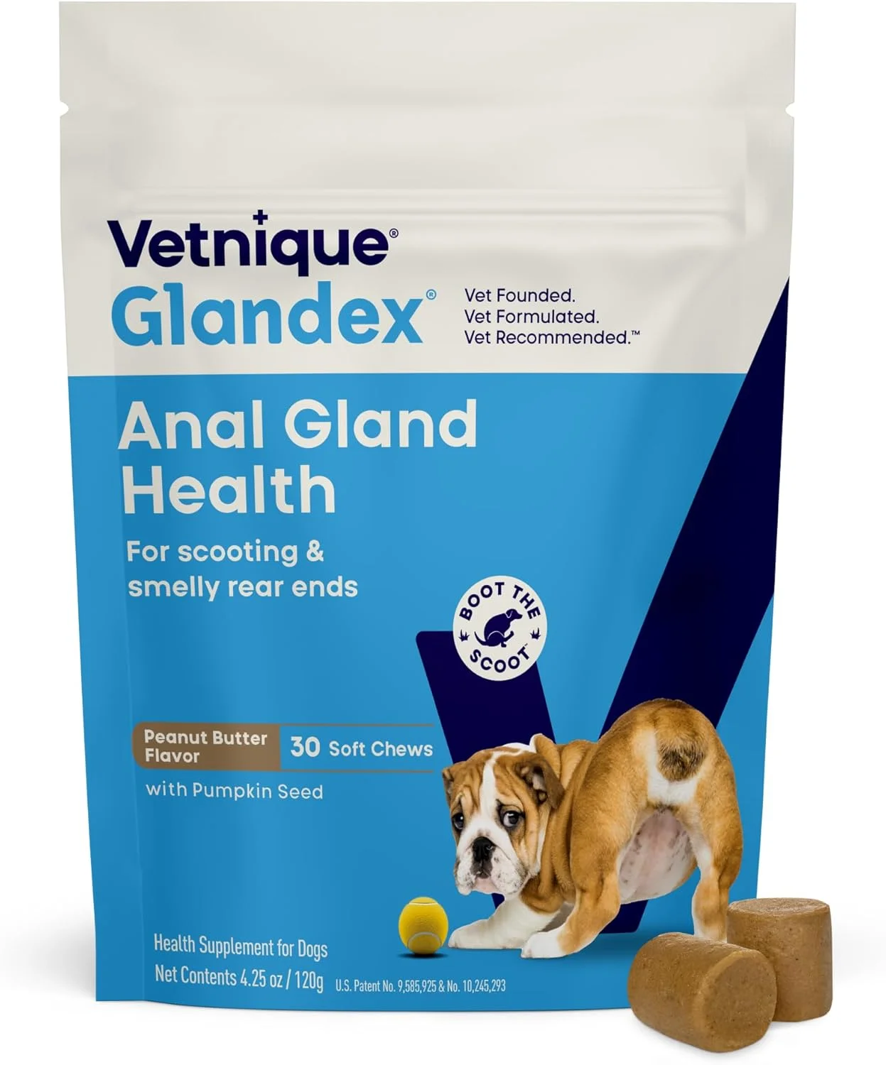 Vetnique Labs Glandex Anal Gland Support Soft Chews for Dogs