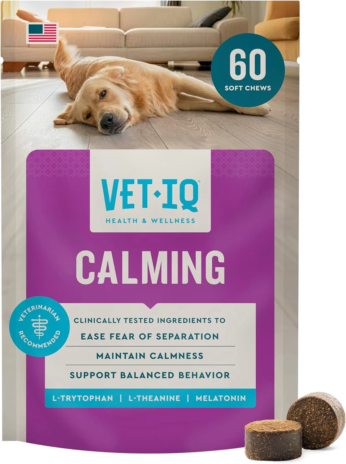 VetIQ Calming Support Supplement for Dogs