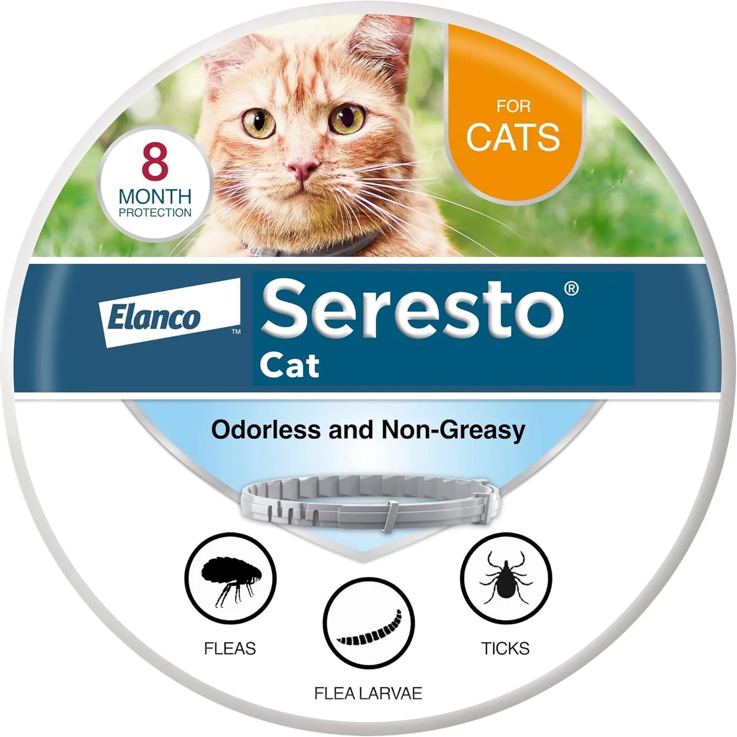 Seresto 8-Month Flea & Tick Collar for Cats