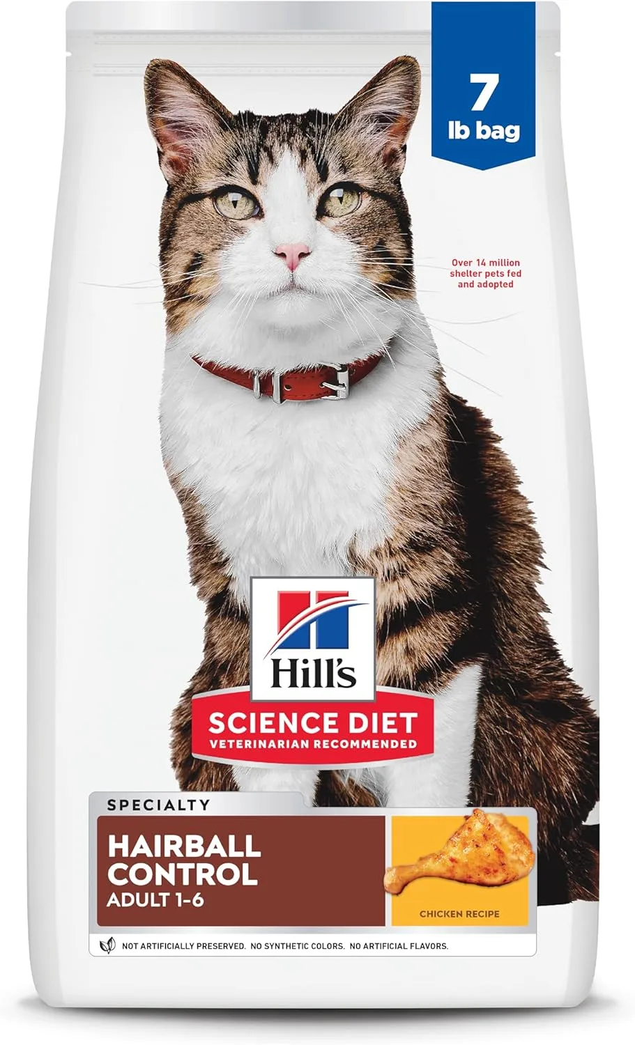 Hill's Science Diet Adult Hairball Control Dry Cat Food – Chicken Recipe