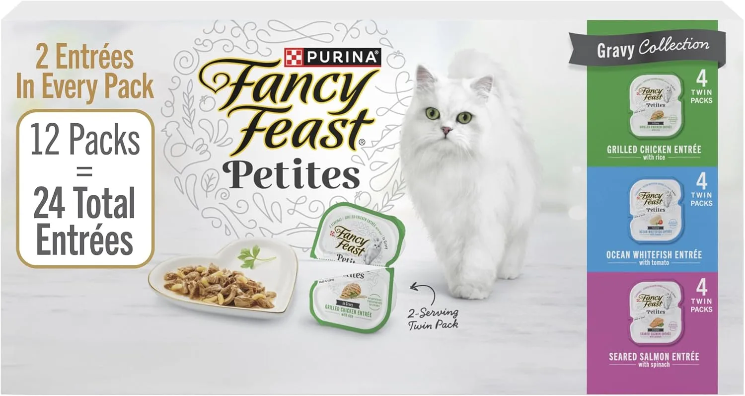 Fancy Feast Petites Single-Serve Gourmet Wet Cat Food
