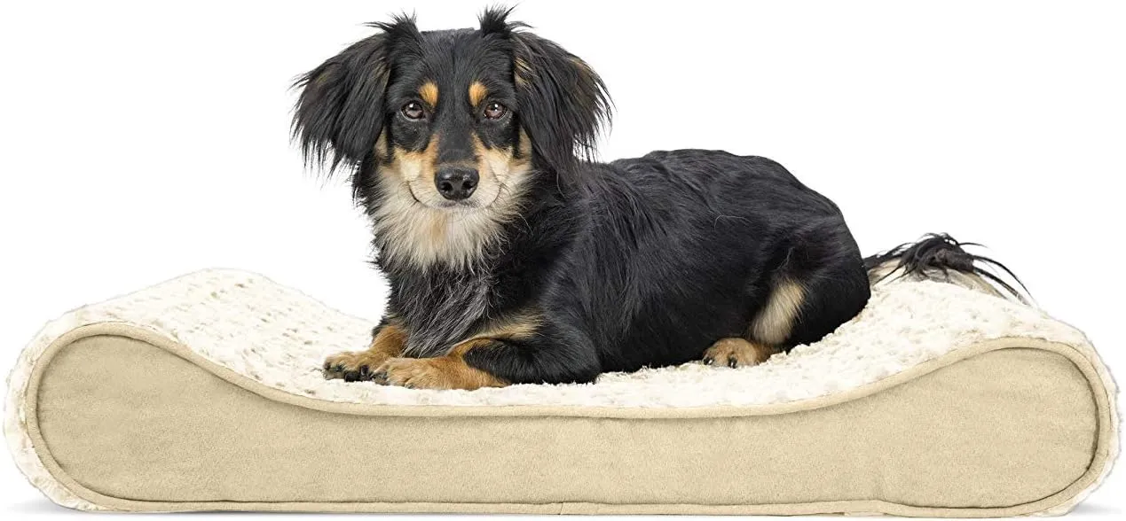 Furhaven Ultra Plush Faux Fur & Suede Orthopedic Dog Bed