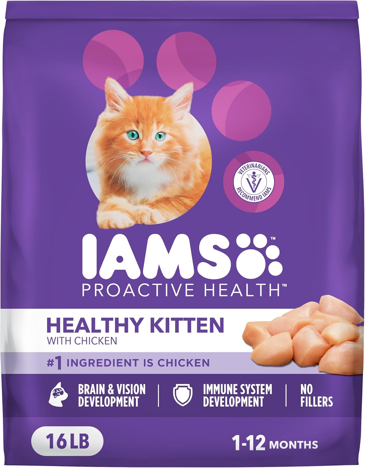 Iams Kitten Healthy Growth Cat Food (30 lb Bag)