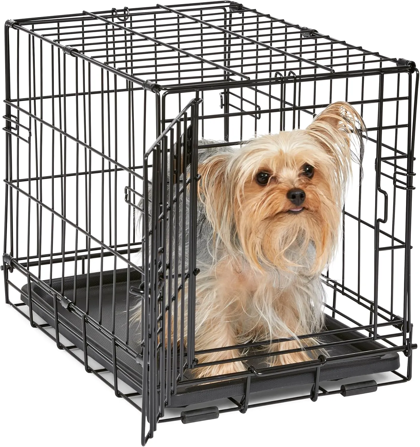 MidWest iCrate Folding Metal Dog Crate with Divider Panel