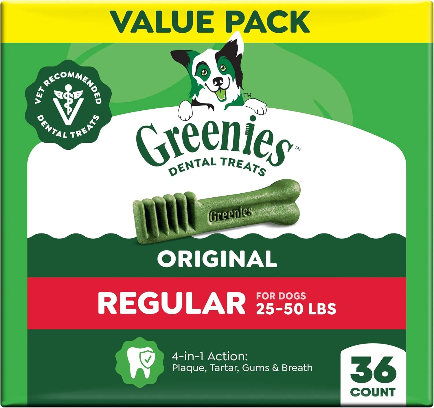 Greenies Petite Dental Treats for Dogs – Small Breed Size (15–25 lbs)