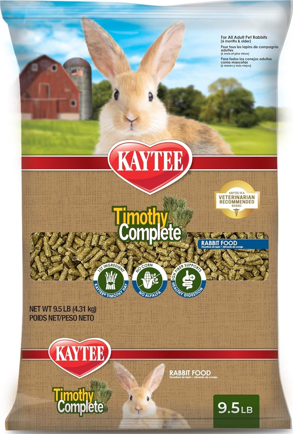 Kaytee Rabbit Food Timothy Hay Formula