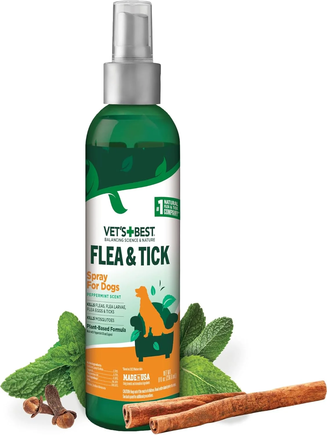 Vet's Best Natural Flea & Tick Spray for Dogs