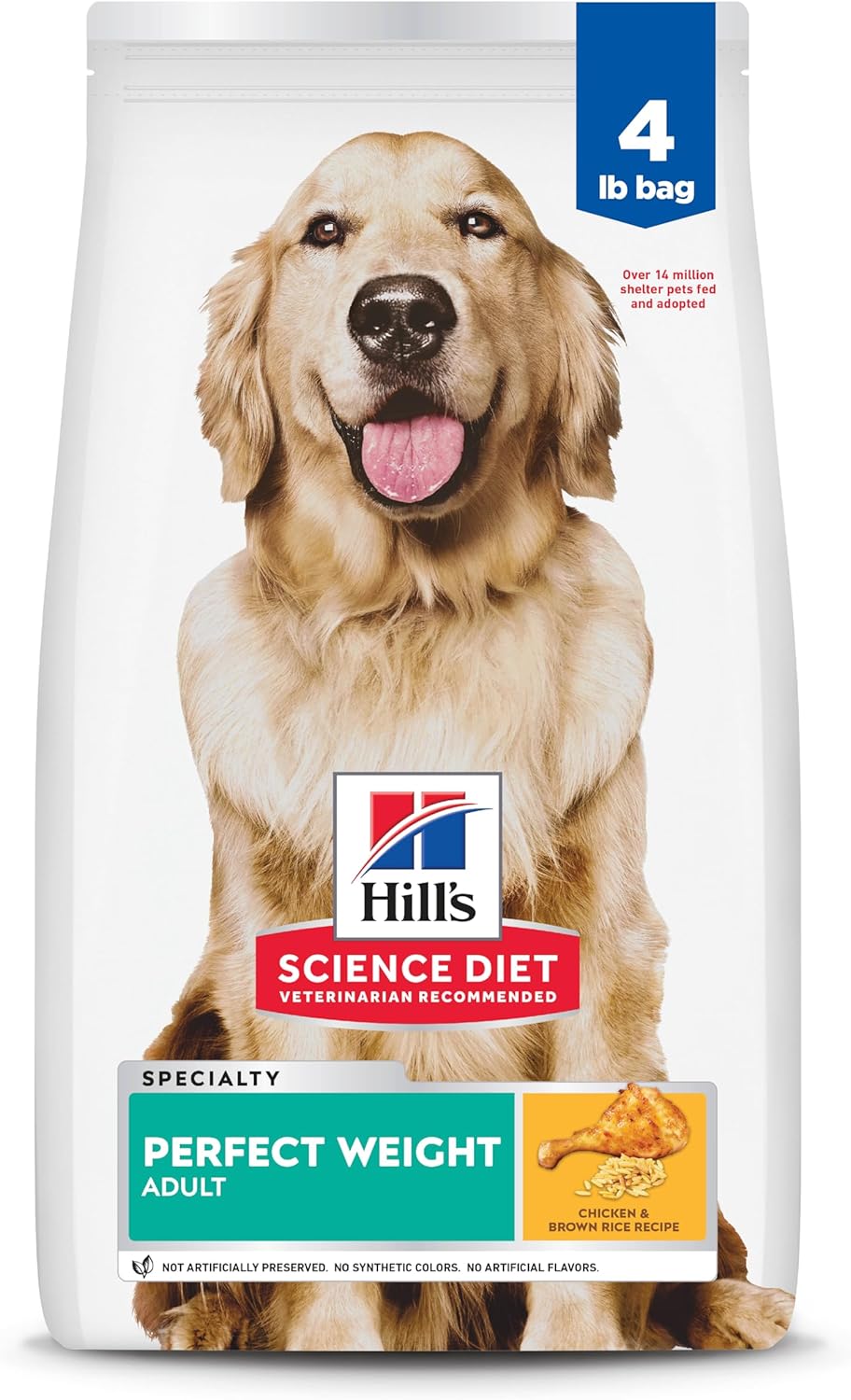 Hill's Science Diet Adult Perfect Weight Dry Dog Food – Chicken & Brown Rice Weight Management Formula