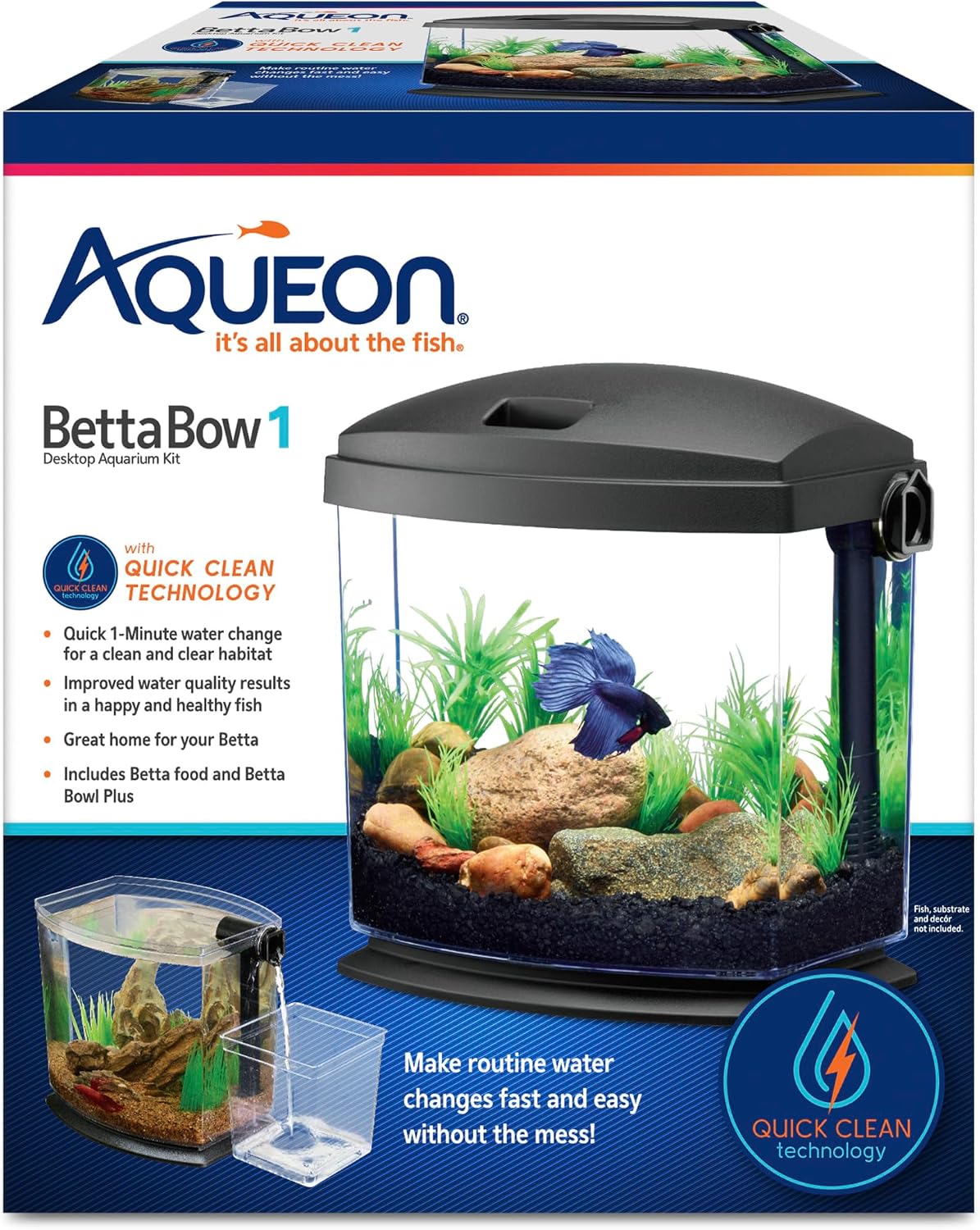 Aqueon Betta Bowl Starter Kit
