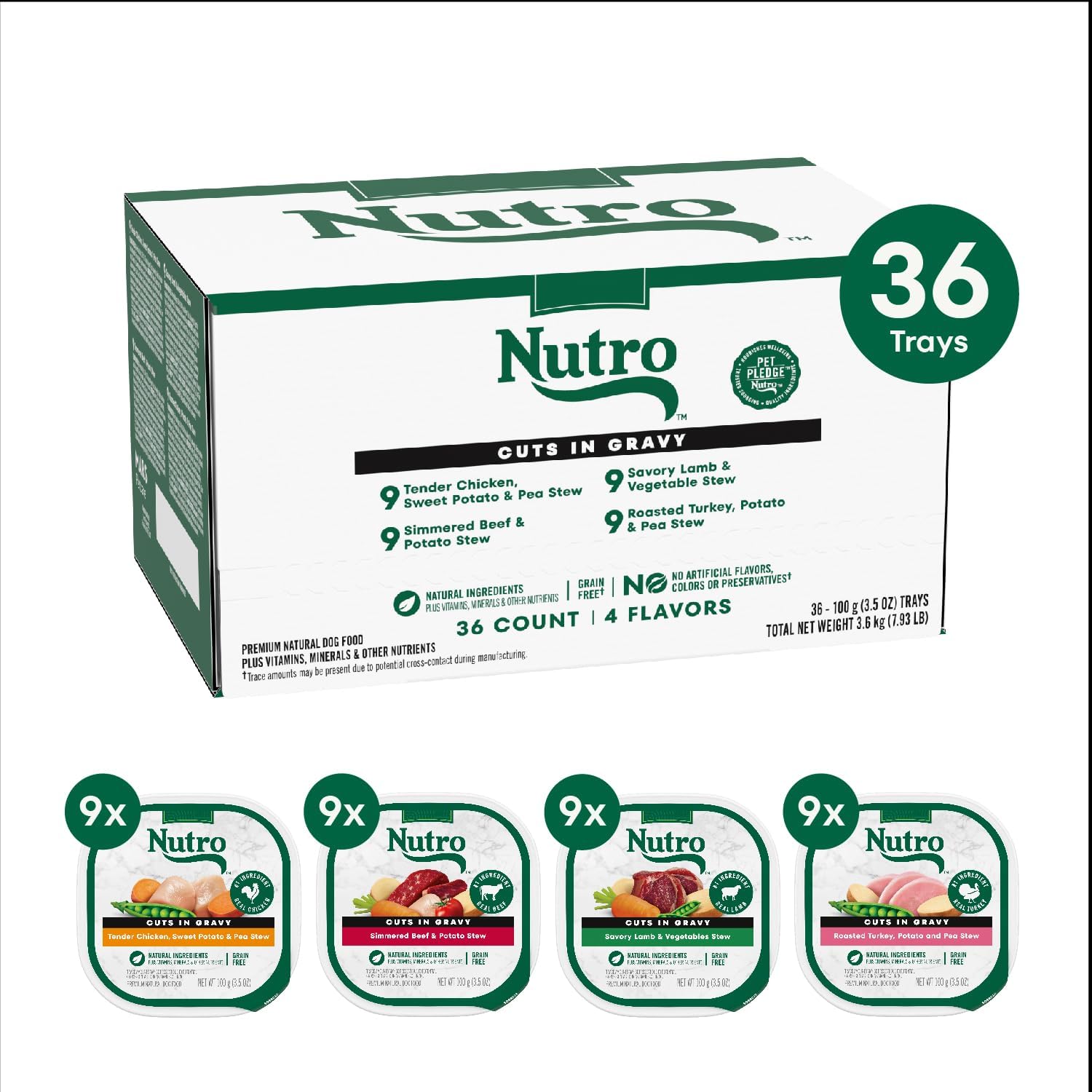 Nutro Wholesome Essentials Adult Dry Dog Food – Farm-Raised Chicken, Brown Rice & Sweet Potato Recipe