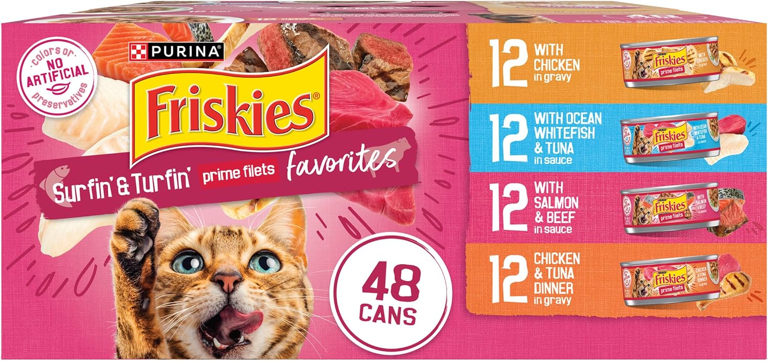 Friskies Surfin' & Turfin' Favorites Cat Food (Extra Strength)