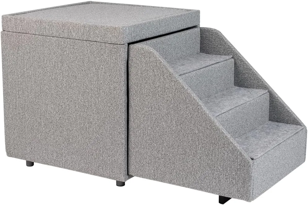 PetFusion Multi-Purpose Foldaway Pet Stairs & Ottoman