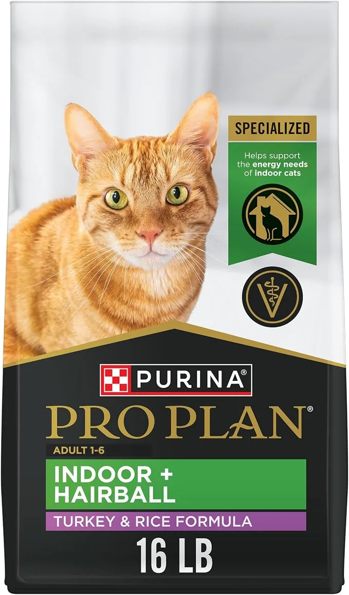Purina Pro Plan Focus Indoor Care Dry Cat Food – Turkey & Rice Formula