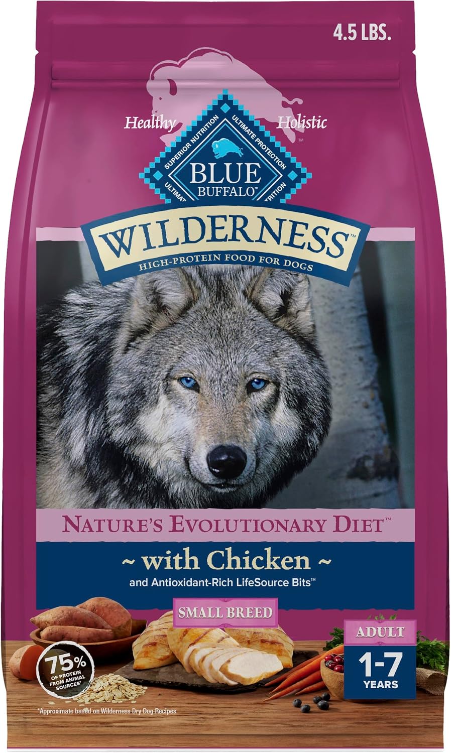 Blue Buffalo Wilderness Grain-Free Chicken Flavor Dog Food