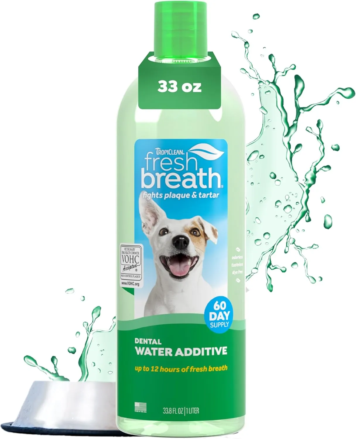 TropiClean Fresh Breath Dental Water Additive for Dogs