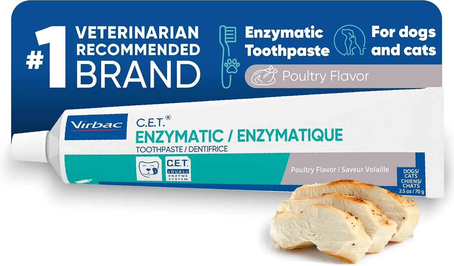 Virbac C.E.T. Enzymatic Toothpaste for Dogs & Cats