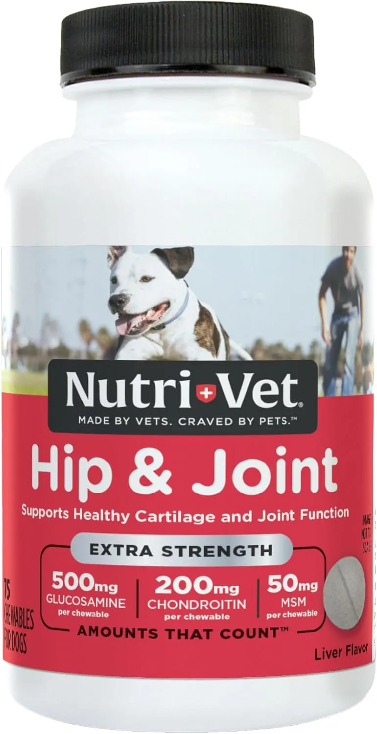 Nutri-Vet Extra Strength Hip & Joint Chewable Tablets for Dogs