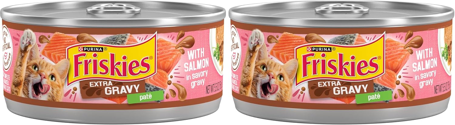 Friskies Pate Salmon Dinner Cat Food (Family Pack)